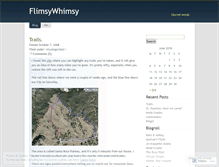 Tablet Screenshot of flimsywhimsy.wordpress.com