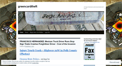 Desktop Screenshot of greencardtheft.wordpress.com