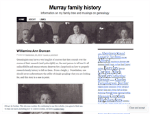 Tablet Screenshot of murrayfamilyhistory.wordpress.com