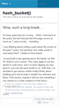 Mobile Screenshot of hashbucket.wordpress.com