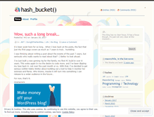 Tablet Screenshot of hashbucket.wordpress.com