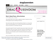 Tablet Screenshot of dragqueendom.wordpress.com