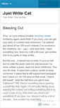 Mobile Screenshot of justwritecat.wordpress.com