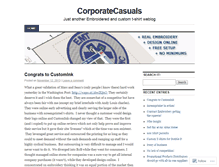 Tablet Screenshot of corporatecasuals.wordpress.com