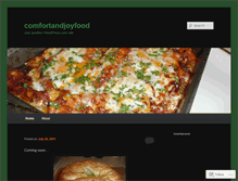 Tablet Screenshot of comfortandjoyfood.wordpress.com