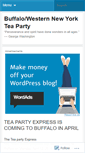 Mobile Screenshot of buffalonyteaparty.wordpress.com