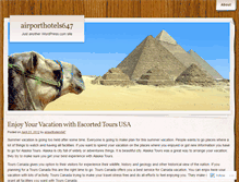 Tablet Screenshot of airporthotels647.wordpress.com