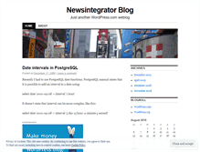 Tablet Screenshot of newsintegrator.wordpress.com