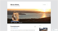 Desktop Screenshot of marianwrites.wordpress.com