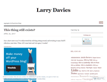 Tablet Screenshot of larrydavies.wordpress.com