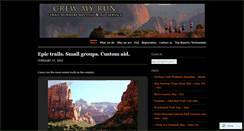 Desktop Screenshot of crewmyrun.wordpress.com