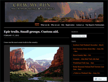 Tablet Screenshot of crewmyrun.wordpress.com