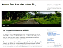 Tablet Screenshot of nationalfleetaustralia.wordpress.com
