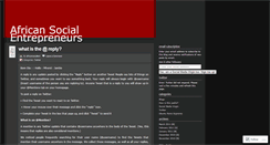 Desktop Screenshot of africansocialenter.wordpress.com