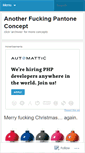 Mobile Screenshot of anotherfuckingpantoneconcept.wordpress.com