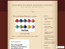 Tablet Screenshot of anotherfuckingpantoneconcept.wordpress.com