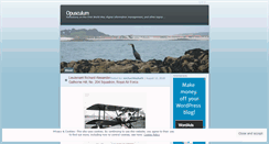 Desktop Screenshot of opusculum.wordpress.com
