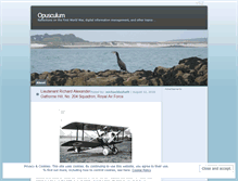 Tablet Screenshot of opusculum.wordpress.com