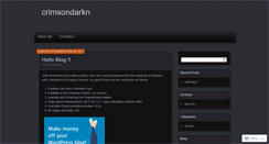 Desktop Screenshot of crimsondarkn.wordpress.com