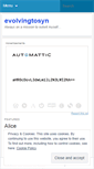 Mobile Screenshot of evolvingtosyn.wordpress.com