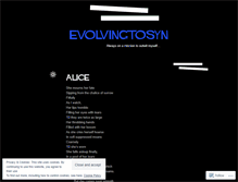 Tablet Screenshot of evolvingtosyn.wordpress.com