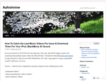 Tablet Screenshot of aahishnine.wordpress.com