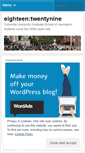 Mobile Screenshot of eighteentwentynine.wordpress.com
