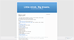 Desktop Screenshot of littlemindsbigdreams.wordpress.com