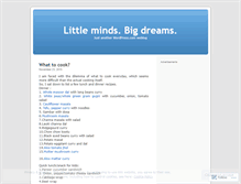 Tablet Screenshot of littlemindsbigdreams.wordpress.com