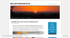 Desktop Screenshot of mdcnottingham.wordpress.com