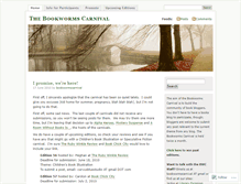 Tablet Screenshot of bookwormscarnival.wordpress.com