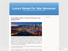 Tablet Screenshot of luxuryhomesforsalevancouver.wordpress.com