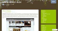 Desktop Screenshot of amberlaurin.wordpress.com