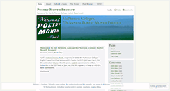 Desktop Screenshot of mcpoetrymonth.wordpress.com