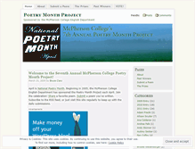 Tablet Screenshot of mcpoetrymonth.wordpress.com
