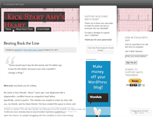 Tablet Screenshot of kickstartamysheart.wordpress.com