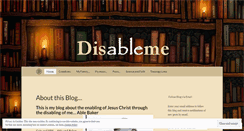 Desktop Screenshot of disableme.wordpress.com