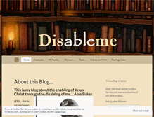 Tablet Screenshot of disableme.wordpress.com