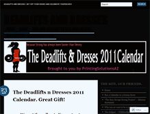 Tablet Screenshot of deadliftsndresses.wordpress.com