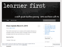 Tablet Screenshot of learnerfirst.wordpress.com