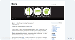 Desktop Screenshot of k3song.wordpress.com