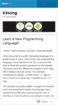 Mobile Screenshot of k3song.wordpress.com