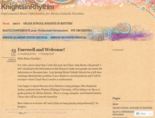 Tablet Screenshot of knightsinrhythm.wordpress.com