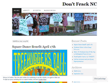 Tablet Screenshot of dontfracknc.wordpress.com