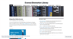 Desktop Screenshot of everestbremertonlibrary.wordpress.com