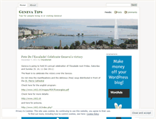 Tablet Screenshot of genevatips.wordpress.com