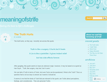 Tablet Screenshot of meaningofstrife.wordpress.com