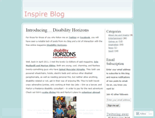 Tablet Screenshot of inspiremagazineuk.wordpress.com