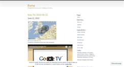 Desktop Screenshot of ferrar.wordpress.com