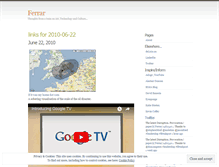 Tablet Screenshot of ferrar.wordpress.com